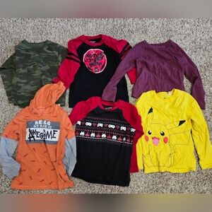 Kids Graphic Long Sleeve Shirts - Assorted Colors 5T